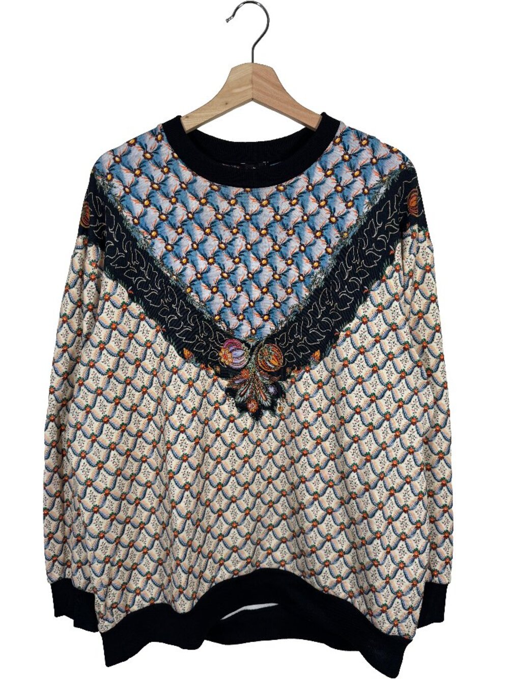 Etro Milano Floralia floral All Over Print Oversized Crewneck women's size XS